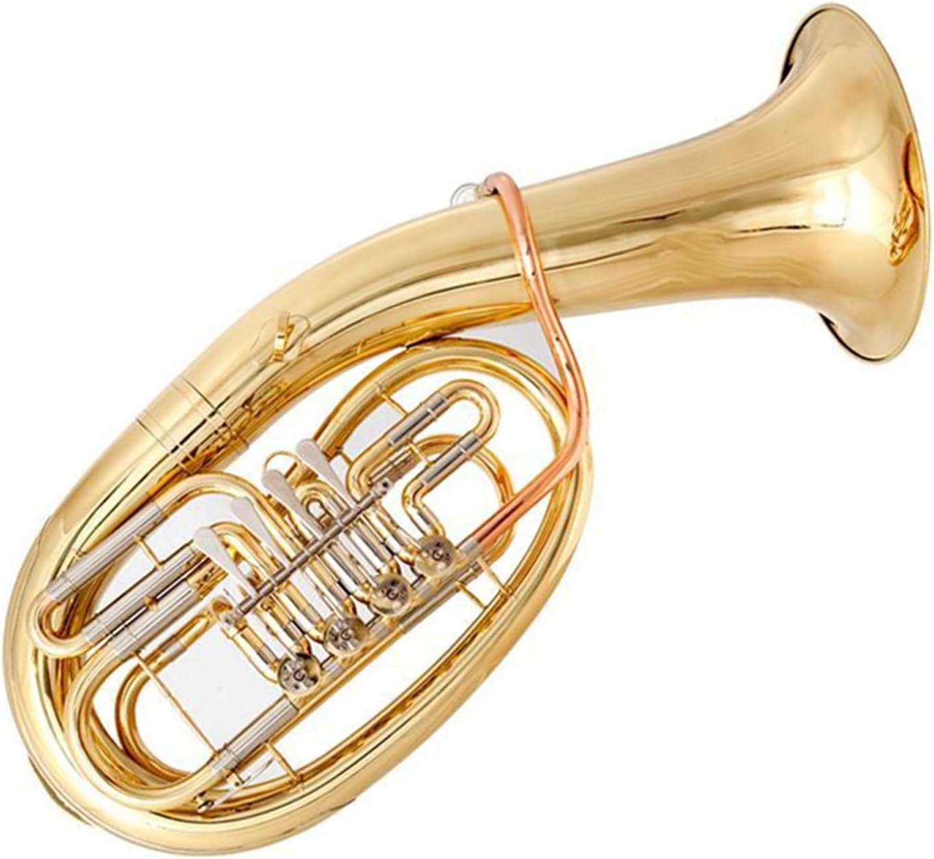 Gold Three Key Euphonium In B Flat Major A Beginner's Instrument Euphonium All-brass Instrument(1)