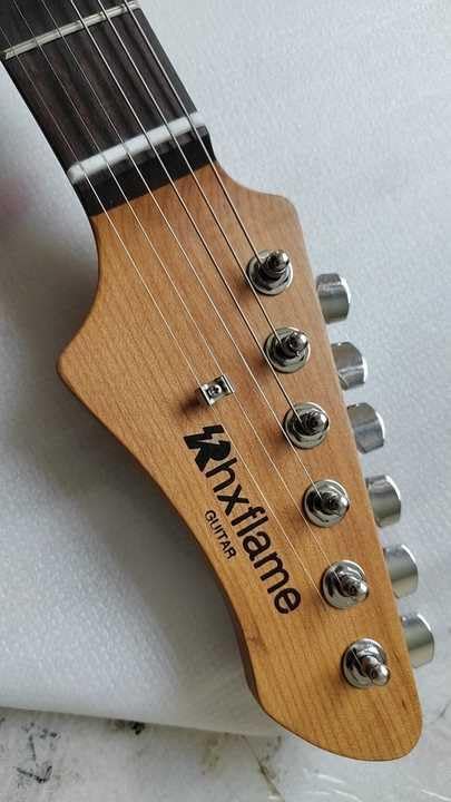 6 Strings Pink Burst over White Finish vintage Electric Guitar, Alder Body, Roasted Maple Neck, Rounded Frets, Vintage Tuners