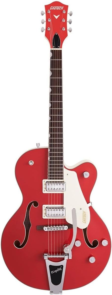 Gretsch G5410T Limited Edition Electromatic Tri-Five Hollowbody Electric Guitar - Fiesta Red on Vintage White
