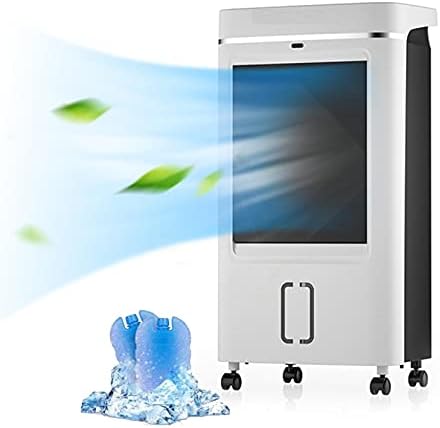 Portable Mobile Air Conditioner Air Cooler Fan for Home with Remote Control & LCD Display - Timer Function,3 Speeds,3 Wind Settings & Oscillation-White A