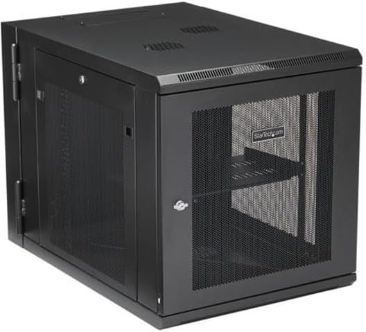 StarTech.com 4-Post 12U Wall Mount Network Cabinet w/ 1U Shelf, 19