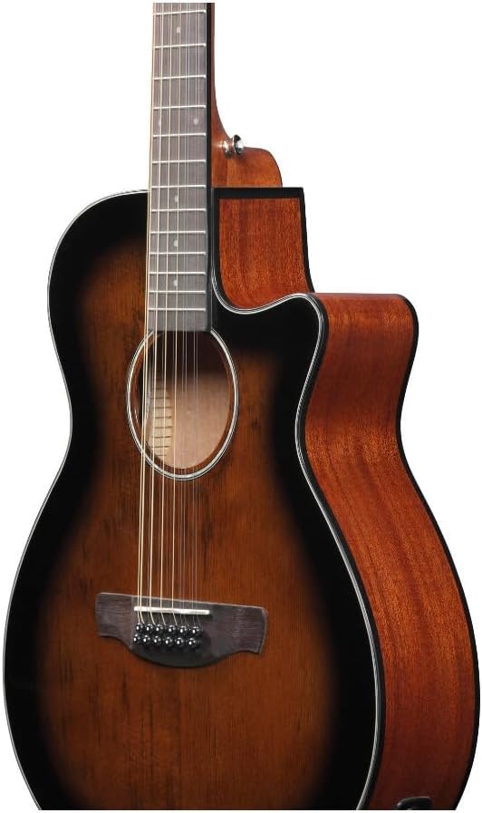 Ibanez AEG5012 12-string Acoustic-electric Guitar - Dark Violin Sunburst