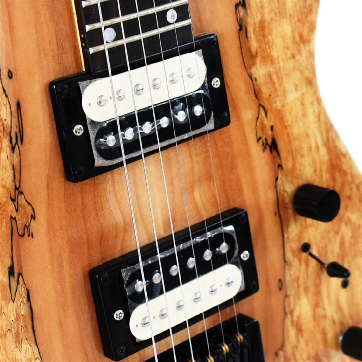 VENEKA Headless Electric Guitar 6-String Headless Electric Guitar Mahogany Body Mahogany Neck Rosewood Fretboard with Black Hardware