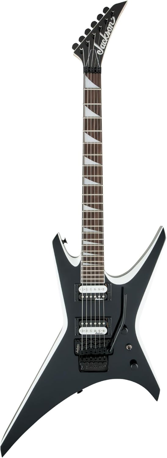 Jackson JS32 Warrior - Black with White Bevels