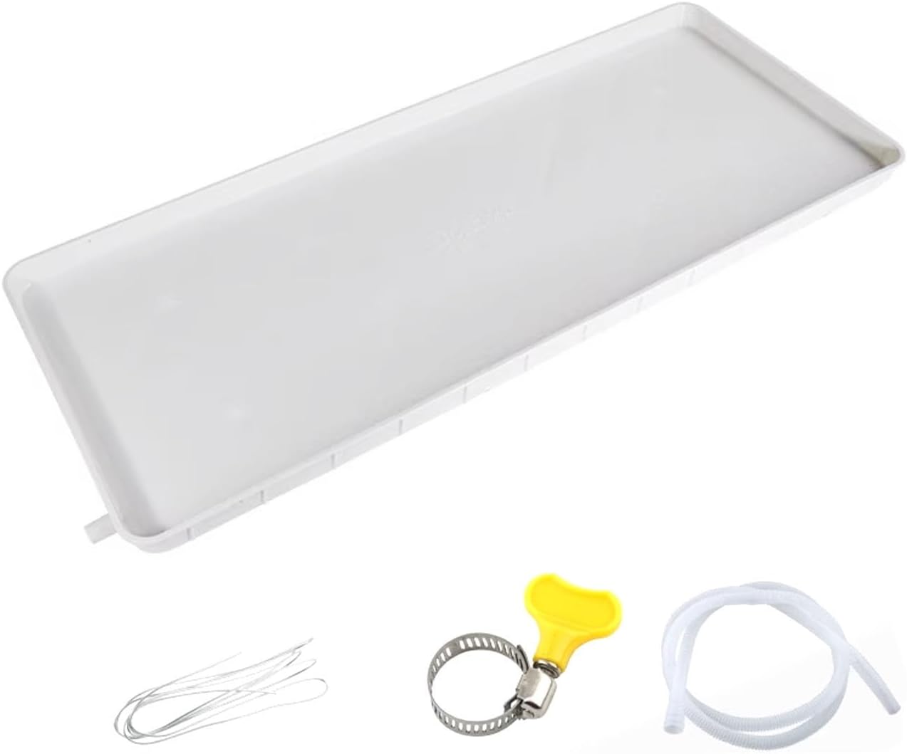 Portable Air Conditioner Drain Pan with 400cm Hose, Plastic Tray, Universal Window Air Conditioner Drain Kit(91.5cm/36.0in)