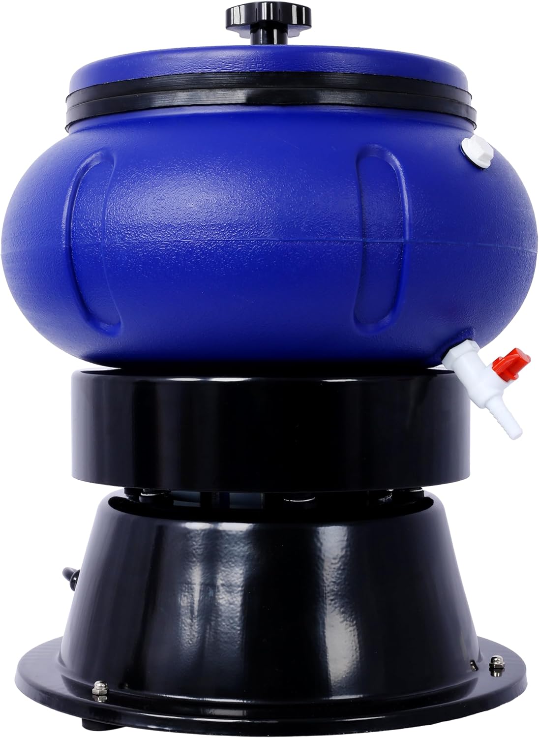 Electric Metal Parts Tumbler Plisher- Metal Polishing 18 lbs Vibratory Tumbler Rotary Vibratory Bowl Metal Cleaner Bowl Finishing Machine Cleaning Tumbler Industrial Polisher Heavy Duty