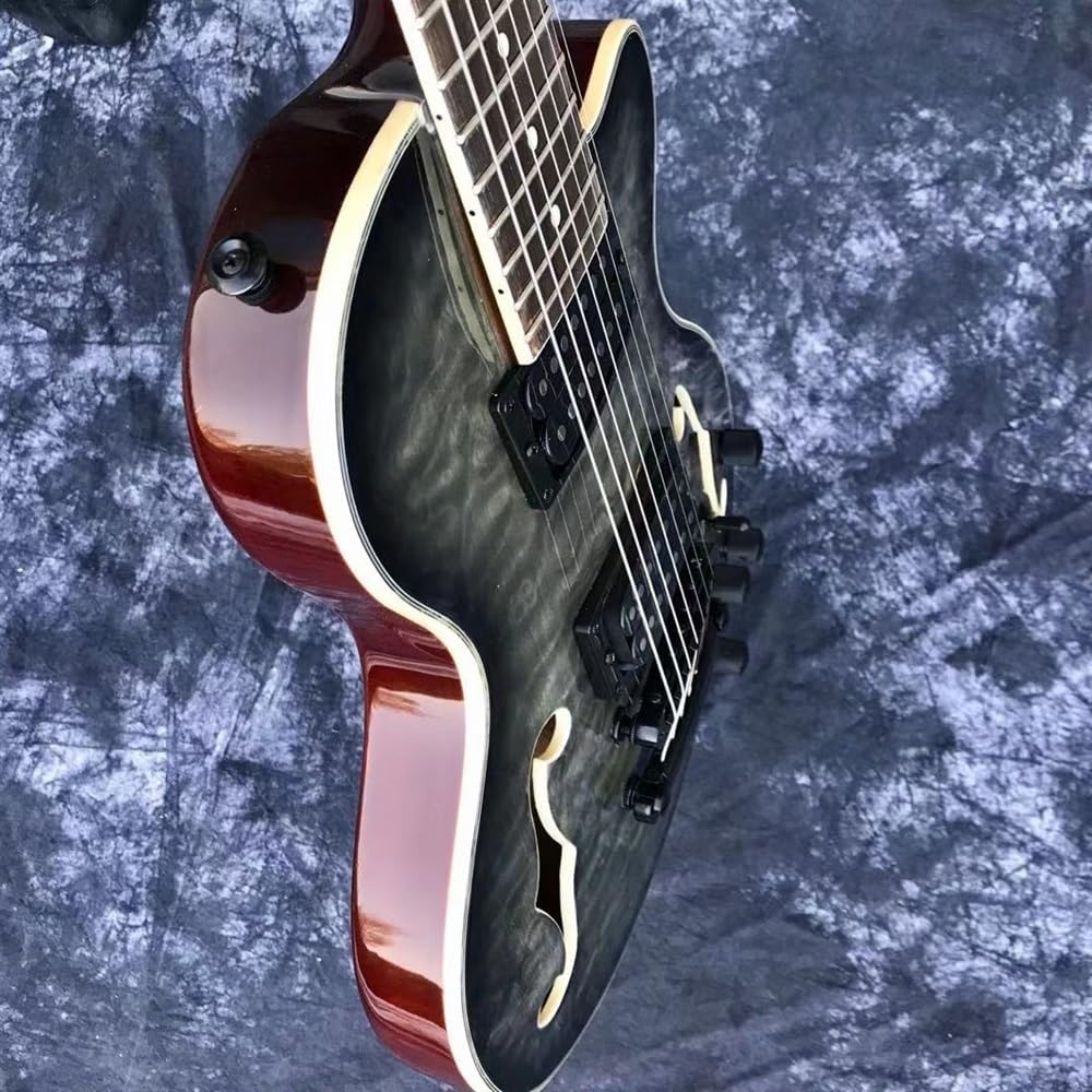 Custom Guitar 7 String F Hole Jazz Guitar Customize Electric Guitar Customized Grey Color Guitar
