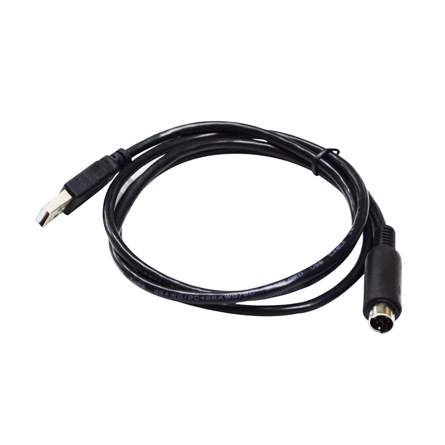 USB A 2.0 to Mini DIN 7-Pin MD7 Male Adapter Multimedia Streaming Keyboard 2 PRO Duo I/O MIDI Keyboard PC Data Extension Cable(3m)