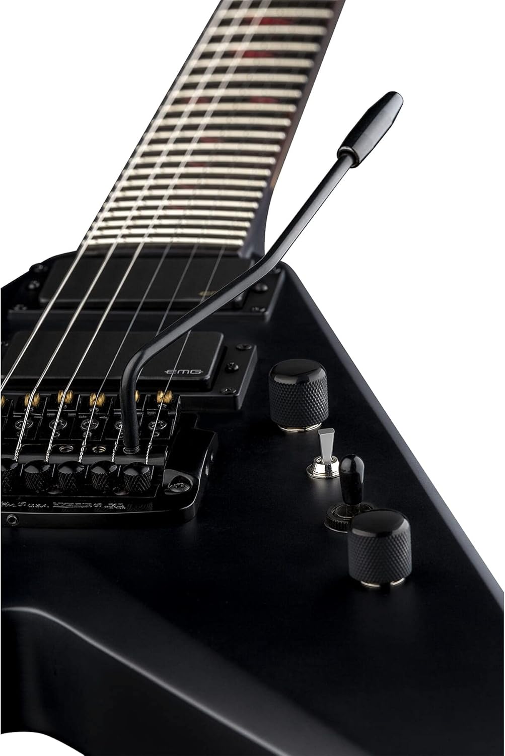 Dean Kerry King V Black Satin Electric Guitar with Case Black Satin