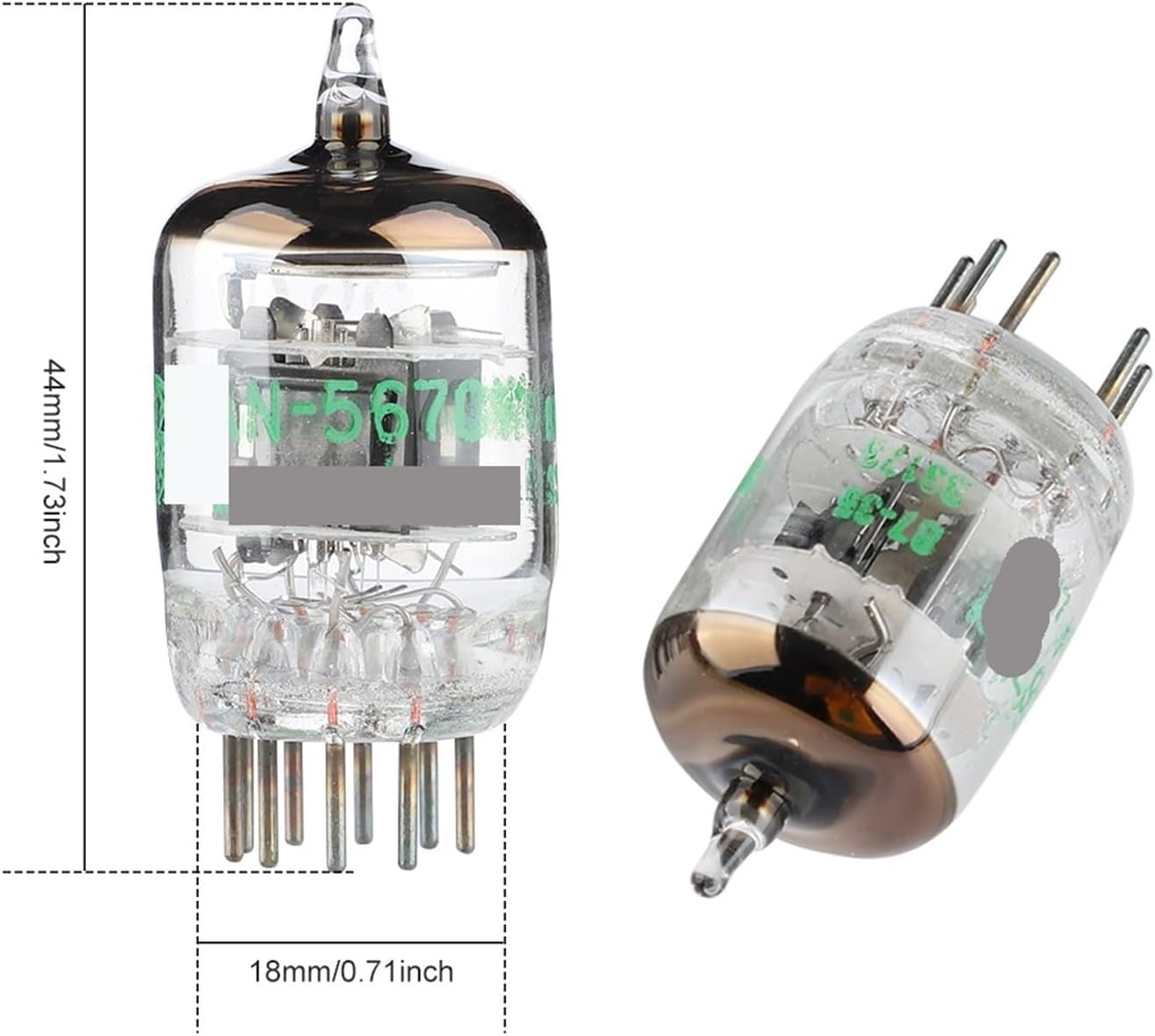 2PCS 5670W GE5670 Vacuum Tube Electron Tube Upgraded Version 6N3/6H3N/396A/2C51/5670 Audio Amplifier