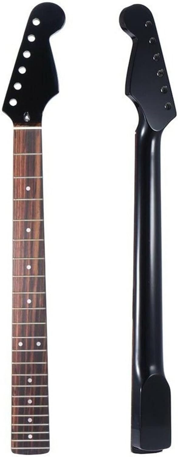 Matte Black 22 Fret Electric Guitar Neck/Maple Stem/Rosewood Fingerboard Guitar Accessories Unfinished Guitar Neck