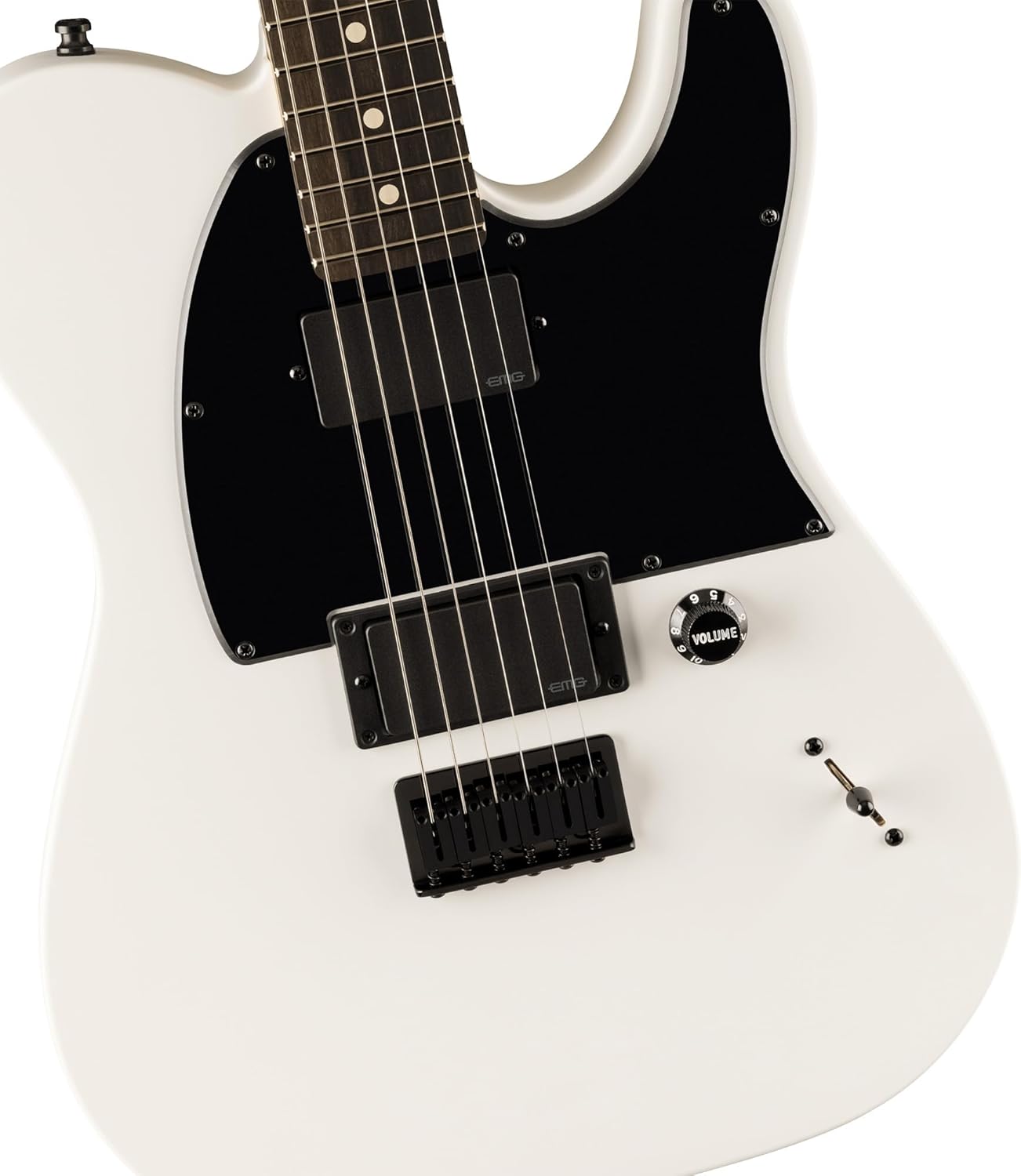 Fender Jim Root Telecaster - Flat White Bundle with Deluxe Black Tweed Hard Case, Cable, Strap and Guitar Cleaning Kit