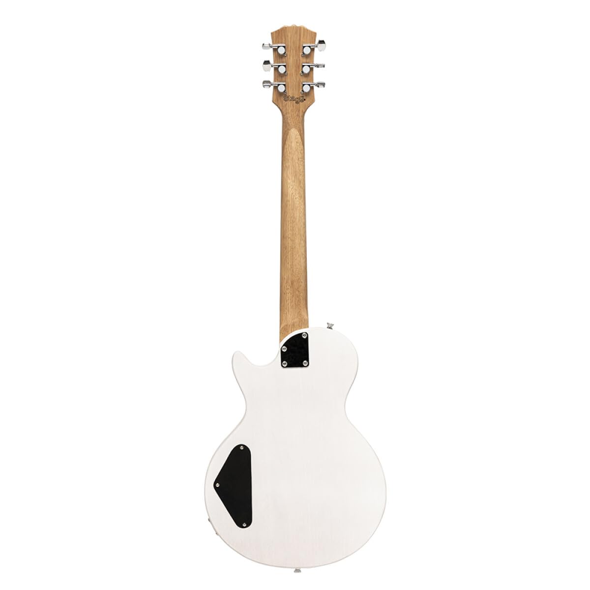 Stagg SEL-HB90 WHB Standard Series Electric Guitar l Solid Mahogany Body l Flat Top l White Finish