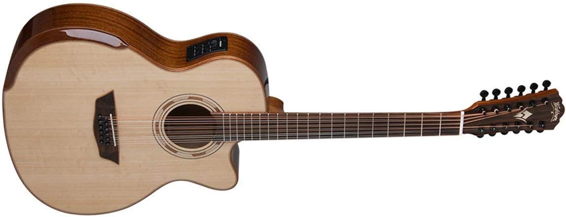 Washburn 12 String Acoustic-Electric Guitar, Natural (WCG15SCE12-O)