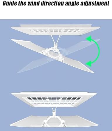 Ceiling Air Conditioner Deflector, Air Conditioner Vent Deflector with Waterproof Cotton Air Outlet Deflector for Home Office