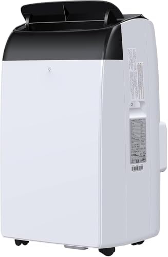 Portable Air Conditioner 14,000 BTU - Dehumidifier & Cooling Fan for 600-750 Sq Ft Rooms, Includes Portable AC Unit Window Kit for Bedrooms Office Home(ASHRAE-rated)