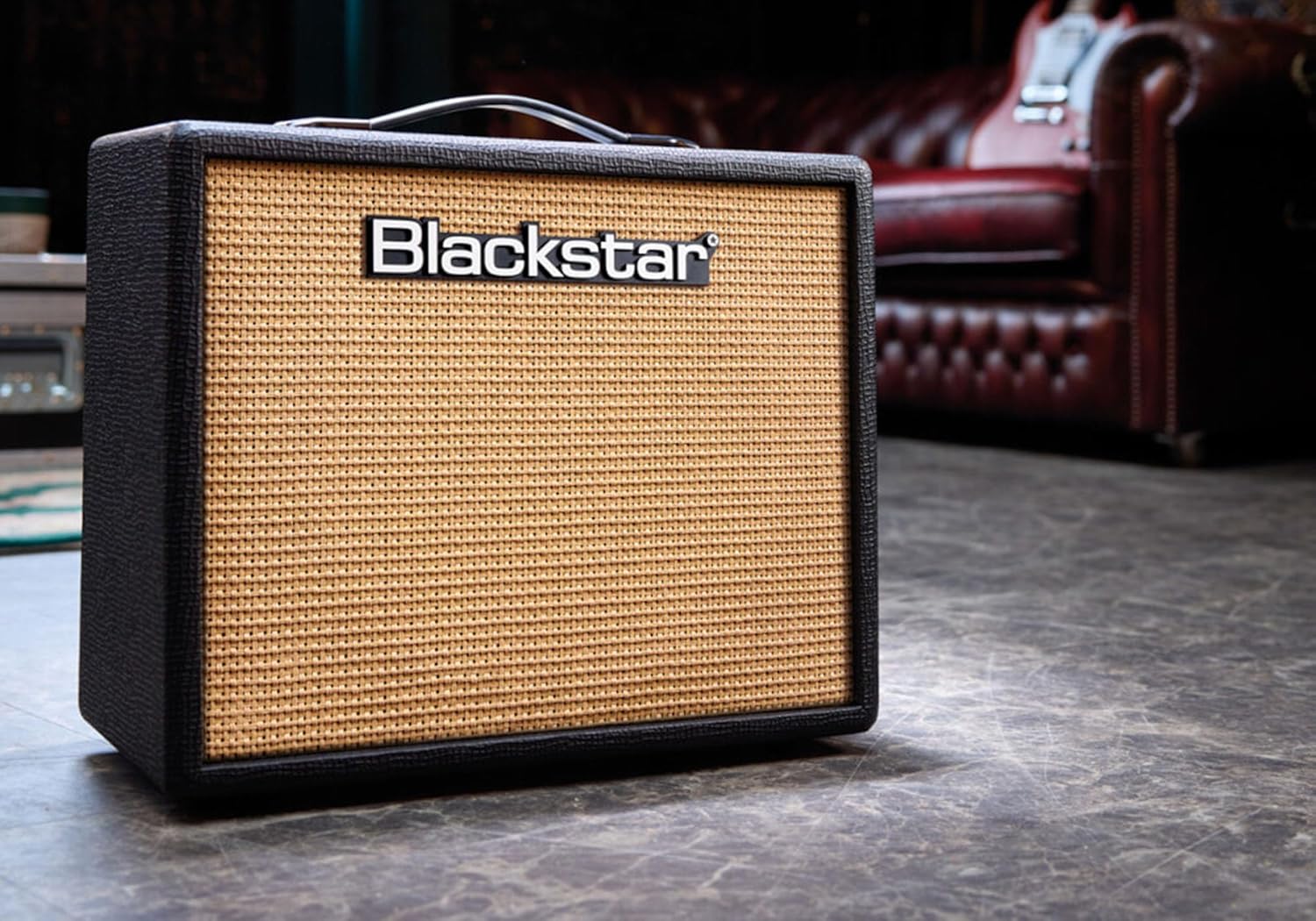 Blackstar Debut 30E Guitar Combo Amplifier - Black Bundle with Instrument Cable, Picks, and Austin Bazaar Polishing Cloth