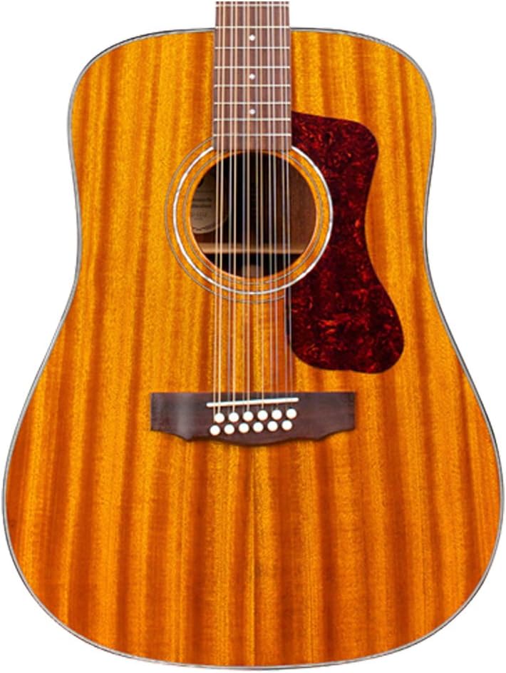 Guild Guitars Guild D-1212E 12 String Acoustic-Electric Dreadnought All Mahogany Guitar with Polyfoam Case and Accessories, Right Handed NAT-KIT-2