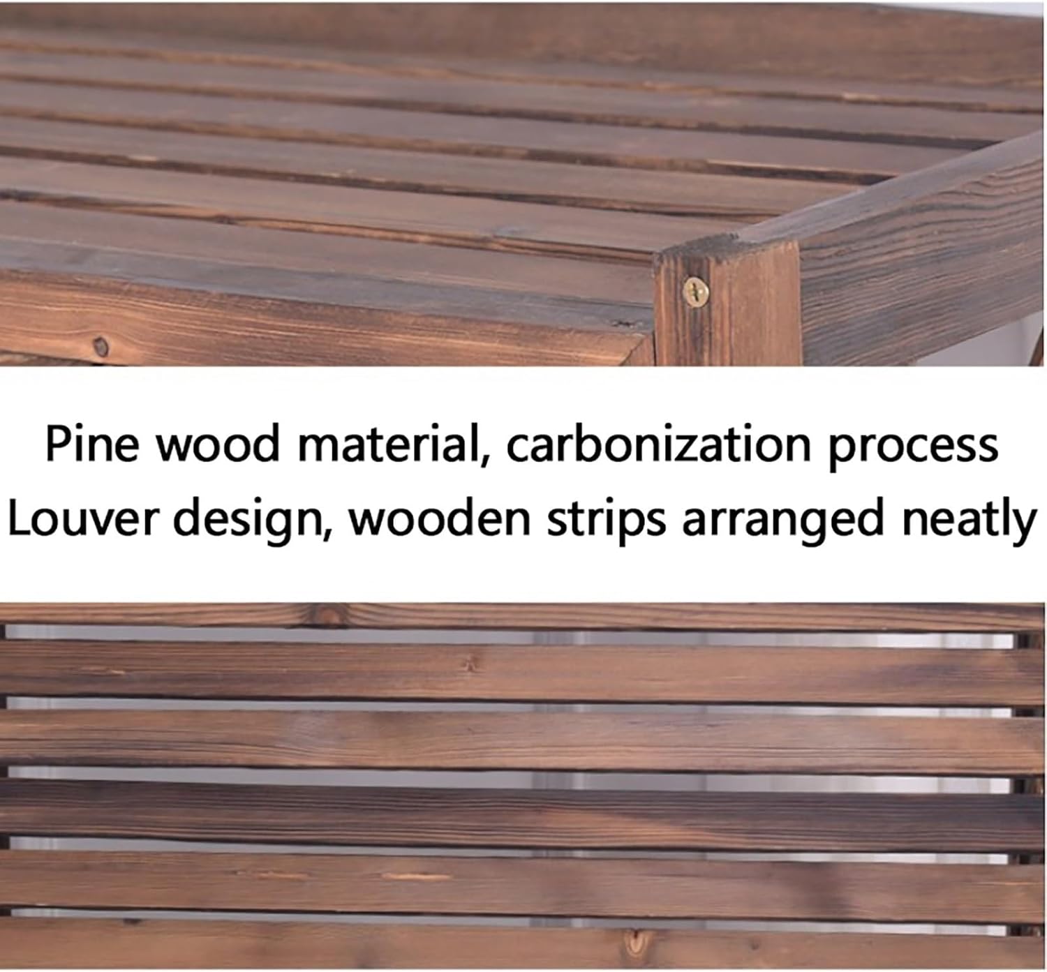 Outdoor Air Conditioner Cover Fence Screen Privacy Screen, Pool Equipment Trash Can Enclosure, Decorative Flower Stand Condenser Protective Cover, Ac Fence For Outside Unit ( Size : 105x47x80cm 41.3