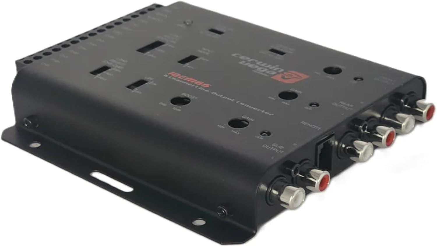 CERWIN-VEGA! 6-IN/6-OUT Line Output Converter Car Audio Amplifier Interface with RCA 6-Channel Flexibility Bass Knob Adjustable Frequency Ground Isolation IOEM66