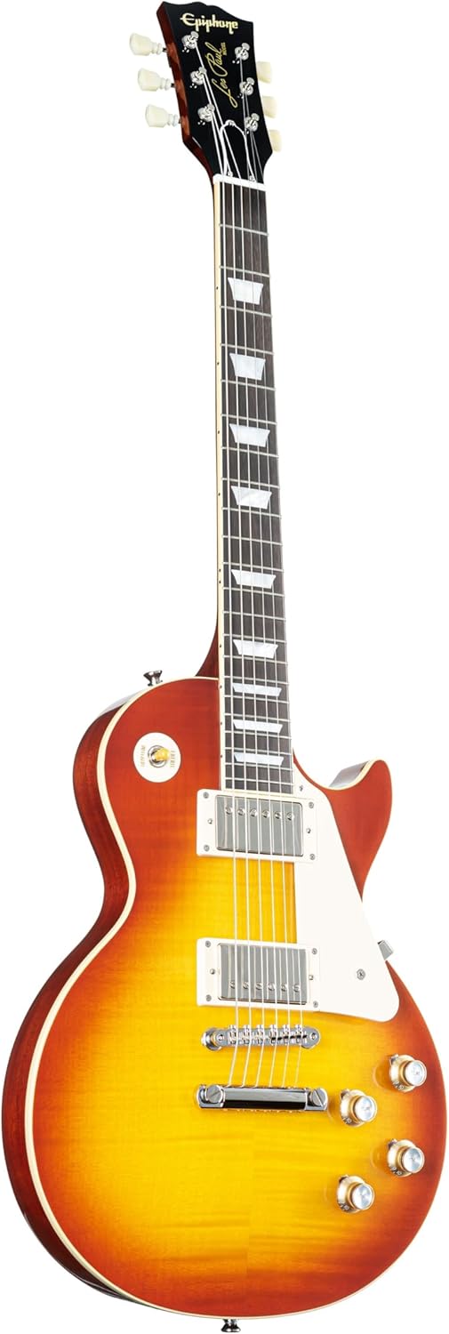 Epiphone Inspired by Gibson Custom 1960 Les Paul Standard Reissue, Washed Cherry Sunburst with Case