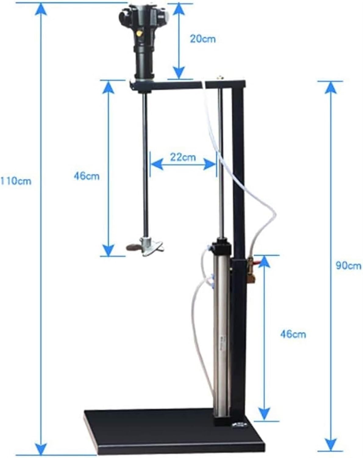 5 Gallon/20L Automatic Lift Paint Stirrer, Pneumatic Paint Mixer, Desktop Vertical Air Agitator, Ink Mixing Stirring Machine for Industrial Paint Mixing, Dye Mixing, Hydrosol Mixing