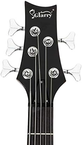 Home GIB Electric 5 String Bass Guitar Full Size Bag Strap Pick Connector Wrench Tool Burlywood 3-7 Days Delivery