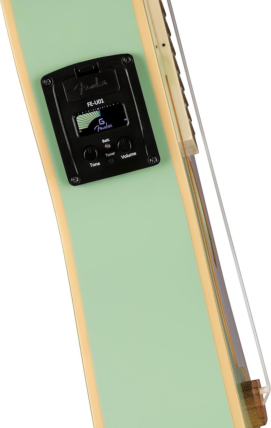 Fender, 4-String Ukulele, Right, Surf Green (0970523557)