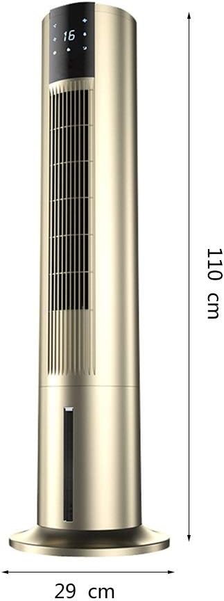 Portable Air Conditioner Fan Tower Portable Airconditoner Conditioner 3 Fan Speed Whit Remote Control Air Coolers Unit Quiet Humidifier Misting Fan, for Home Office Bedroom (Color : Gold) (Gold)