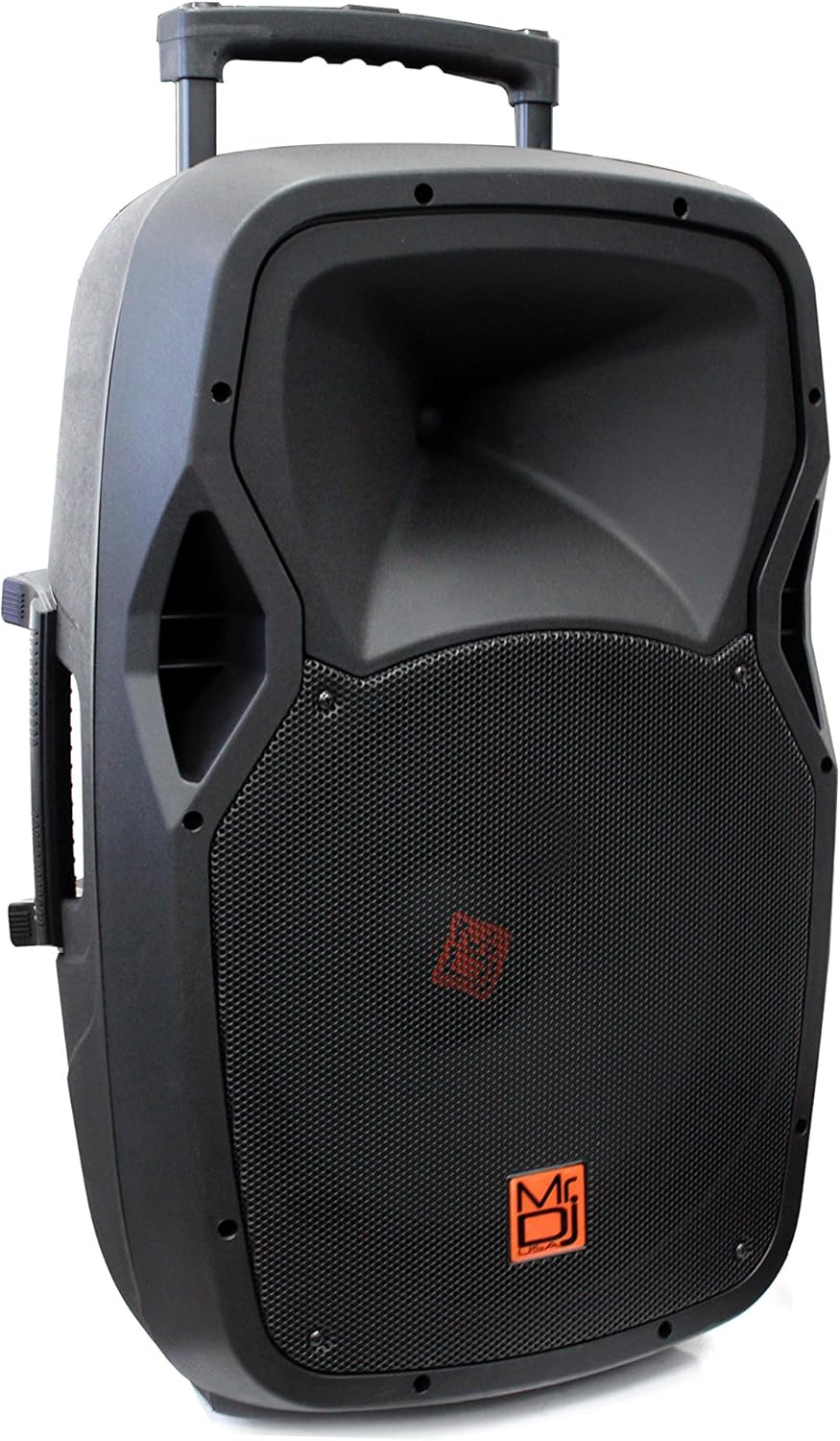 Mr. Dj PBX3500BAT 15-Inch 3500-Watt Max Power Speaker with Built-In Bluetooth, Battery, FM Radio, EQ, LCD, MP3, USB and SD