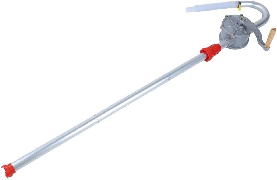 Hand Tool Hand Drum Pump - Aluminum Alloy Manual Hand Crank Oil Barrel Pump for Fuel Oil Petrol Diesel Stable Performance