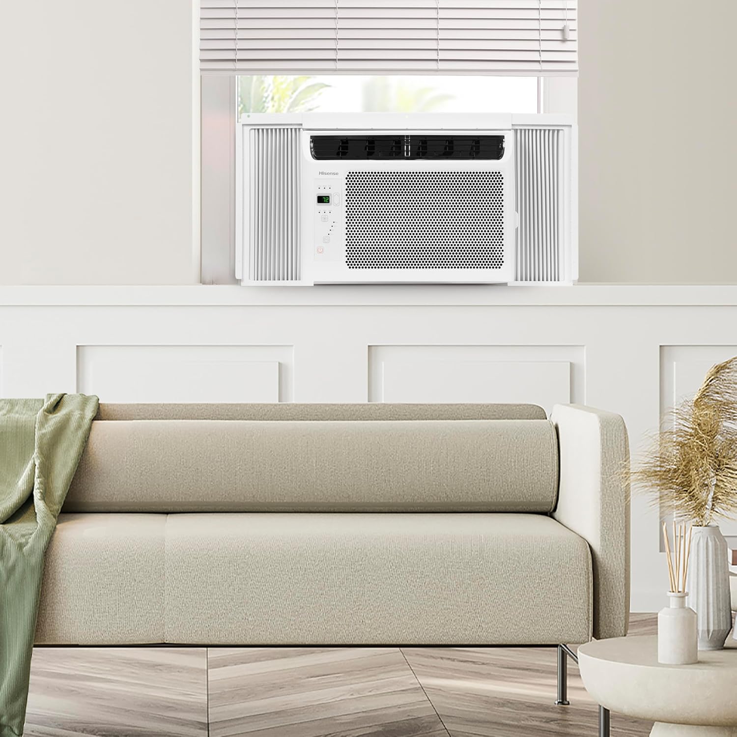 Hisense 6,000 BTU Window Air Conditioner, Easy Installation,Ultra Quiet, Easy-to-install Window Kit Included, 2 Years Warranty