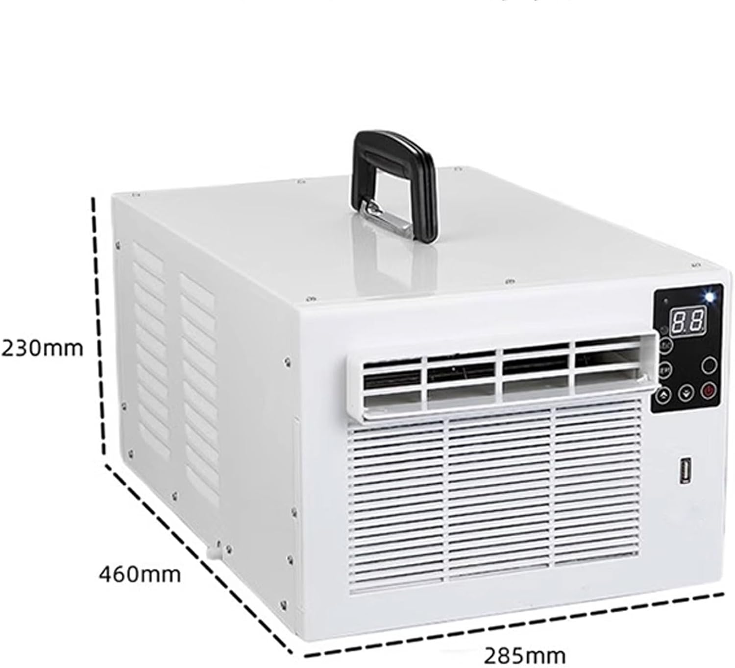 Windowless Portable Air Conditioner Portable Ac Unit Timer with 1.5m Heat Exhaust Pipe Removable Filter Design Adjustable Wind Direction Up and Down 220v