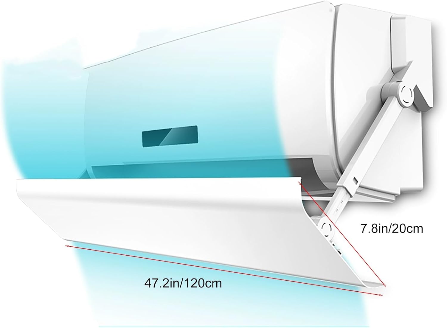 Wall-Mounted Air Conditioner Deflector, Bedroom Anti-Direct Blow Air Deflector, Living Room AC Accessories Hot and Cold Air Deflector