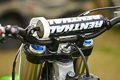 Renthal 838-01-SI-05-185 Bend High Off-Road Motorcycle Handlebar Accessories - Silver / 7/8 in.