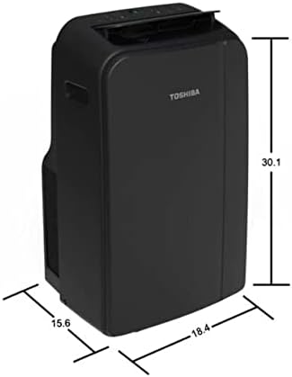 (Renewed) Toshiba 13,500 BTU (10,000 BTU DOE) 115-Volt WiFi Portable Air Conditioner with Dehumidifier for up to 450 sf