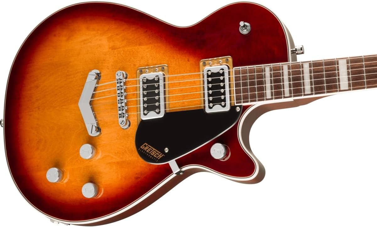 Gretsch G5220 Electromatic Jet BT Single-Cut 6-String Right-Handed Electric Guitar with Chambered Mahogany Body, V-Stoptail, and Laurel Fingerboard (Sweet Tea)