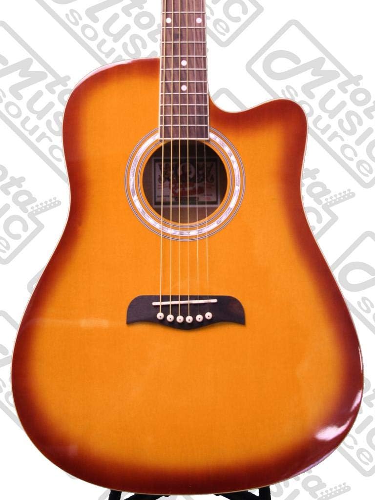 Oscar Schmidt OD45CTSPAK Acoustic Guitar Dreadnought Pack w/ Gig Bag - Tobacco Sunburst