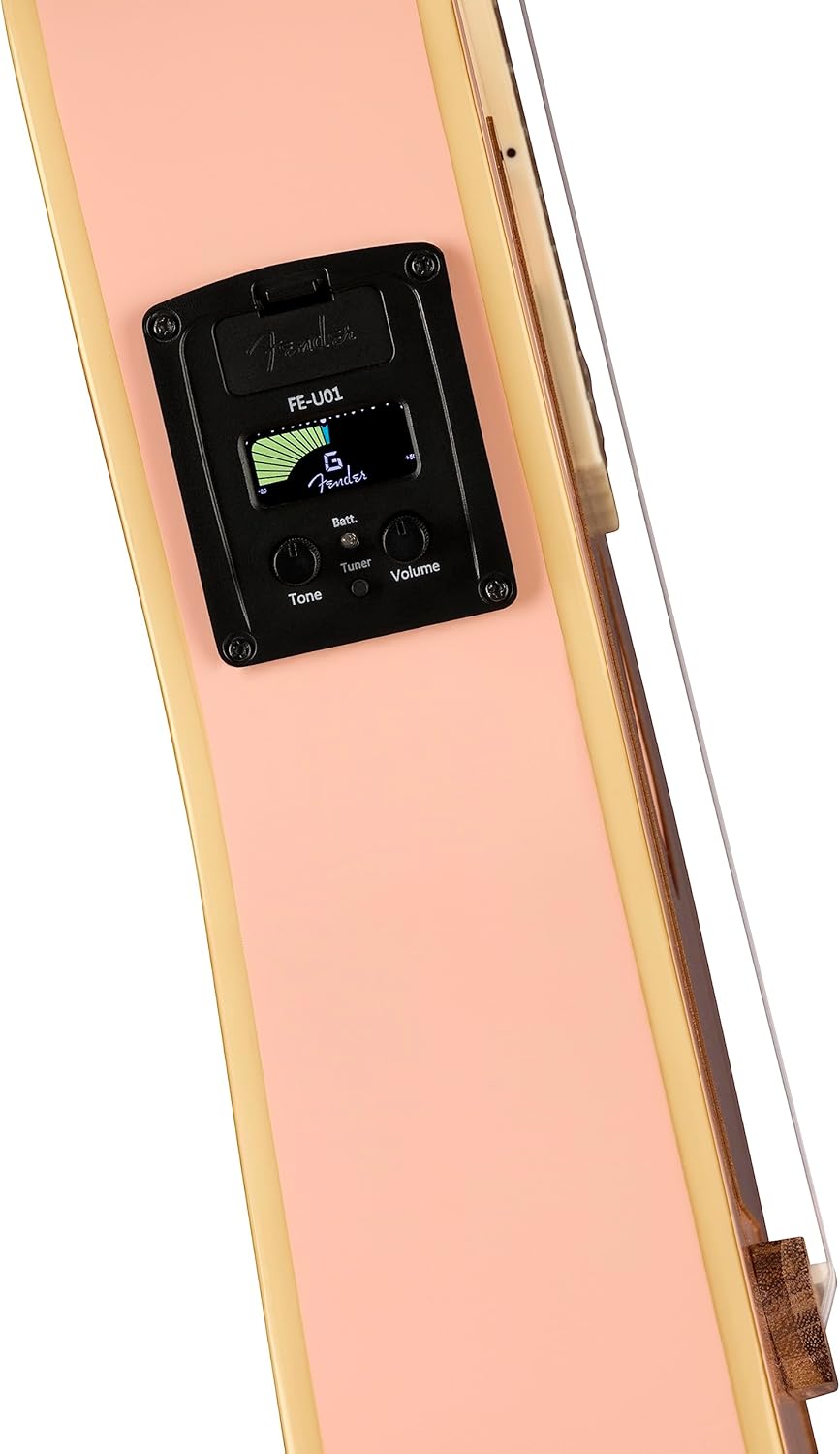 Fender, 4-String Ukulele, Right, Shell Pink (0970533556)