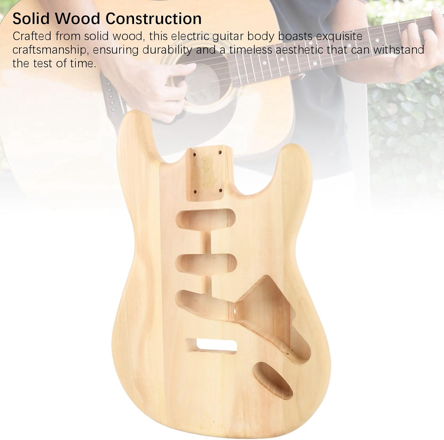 Unfinished Handcrafted Guitar Body Replacement Walnut Blank Electric Guitar Body for Customization and Versatile Playing Styles