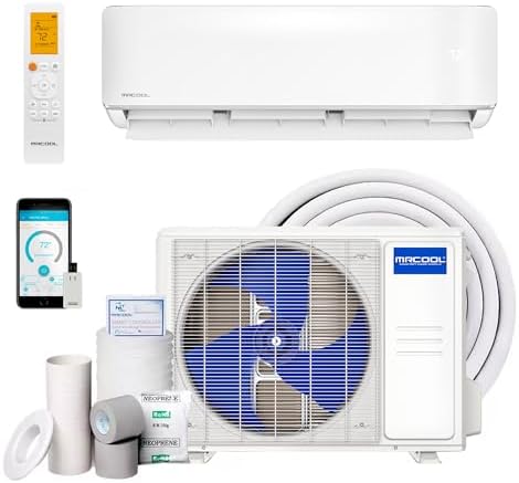 MRCOOL 9000 BTU 115V Ductless Inverter Mini Split Air Conditioner & Heat Pump System, 4th Gen Advantage Series - Wall-Mounted AC Unit w/Heating and Cooling for Home, Office & Commercial Space