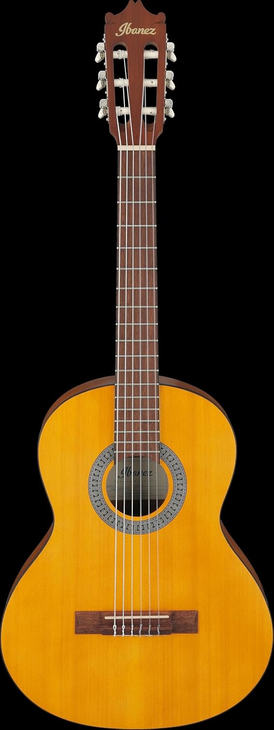 Ibanez GA2 3/4 Size Nylon String Guitar, Open Pore Amber