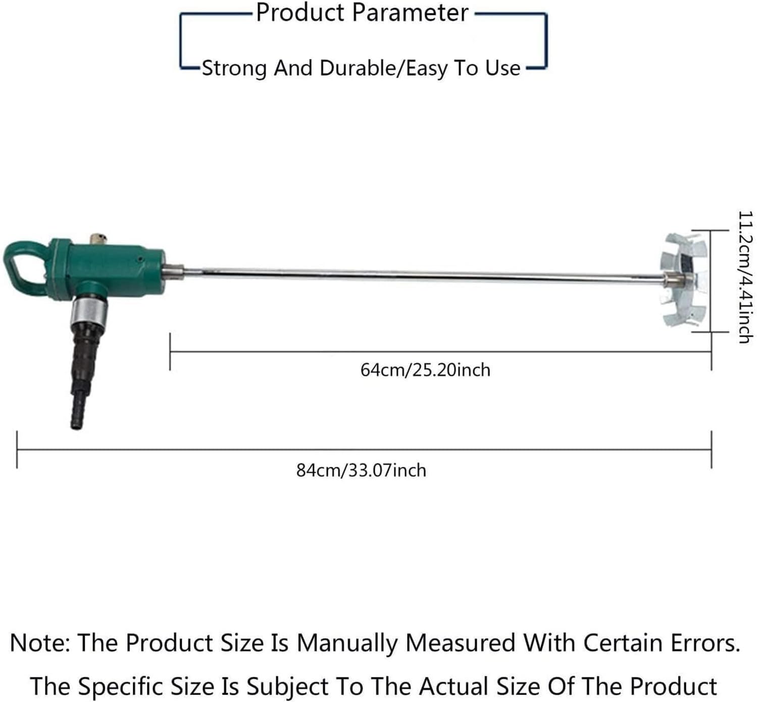 Pneumatic Paint Mixer Stirrer, Handheld Paint Stirring Machine, Coating Agitator for Paint Dye Hydrosol Mixing