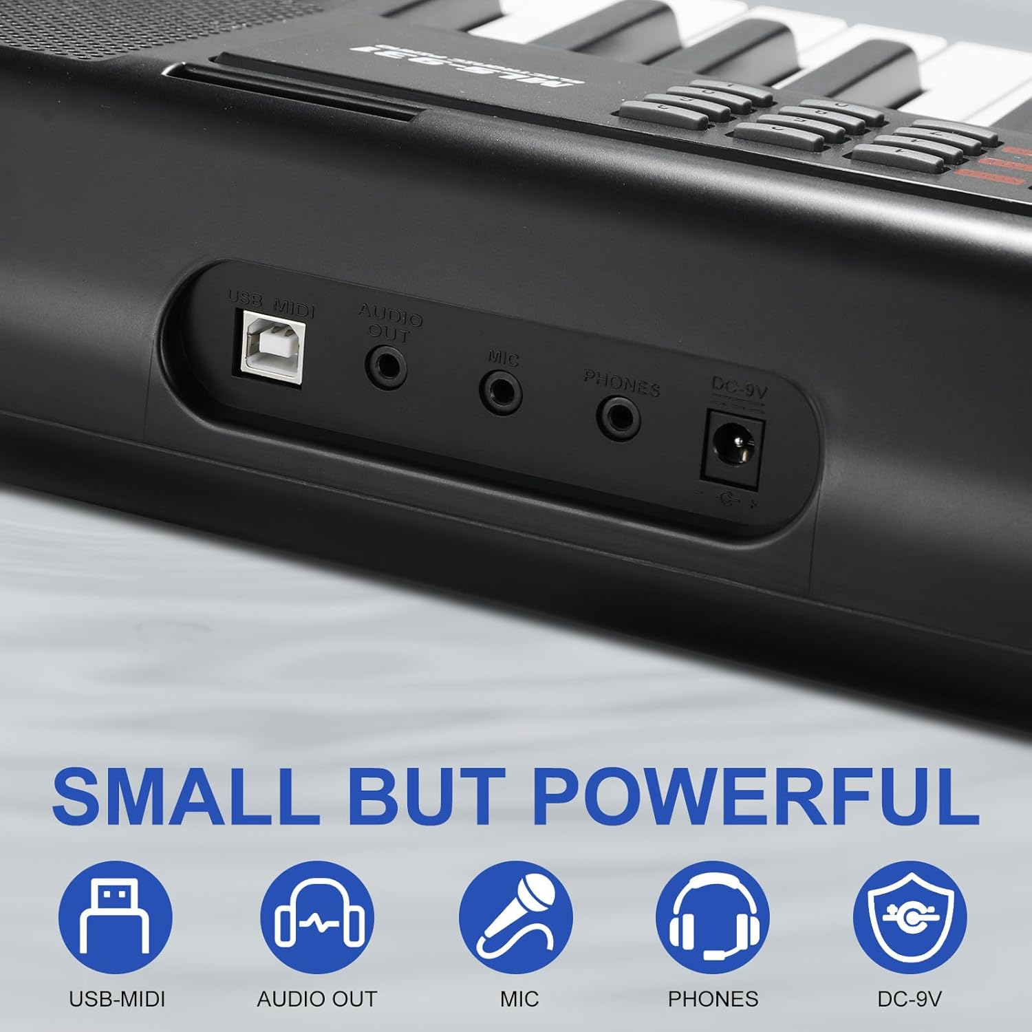 LIFERUN 61 Key Piano Keyboard, Electric Keyboard Piano Kit with Stand, Foldable Bench, Holder, Microphone, LCD Screen, Dual Speakers-Ideal Piano for Beginners and Masters, Kids and Adults