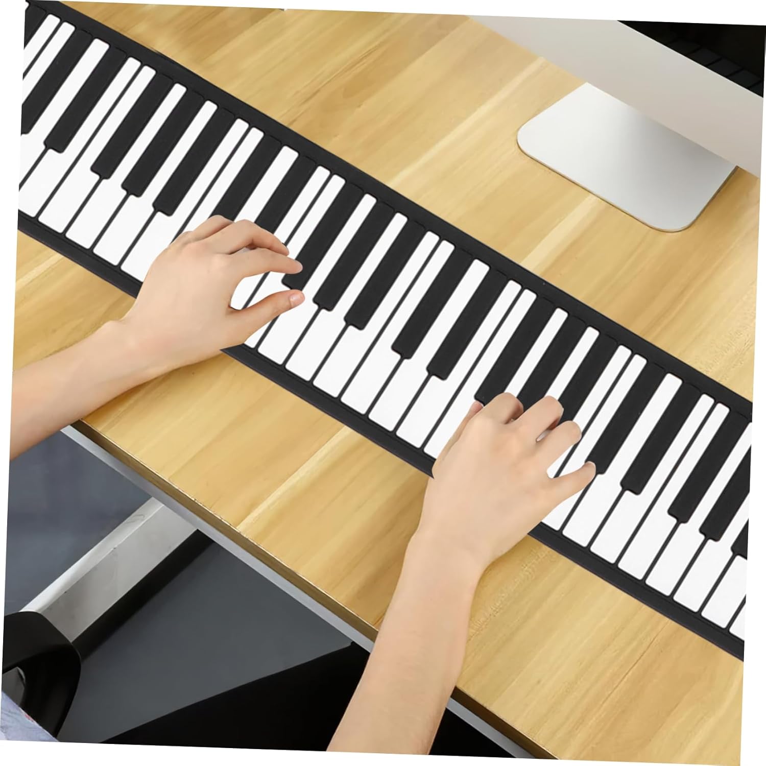 Foldable Keys Roll up Piano with Speaker Portable Silicone Keyboard for Outdoor Music Practice and Battery Operated Fun