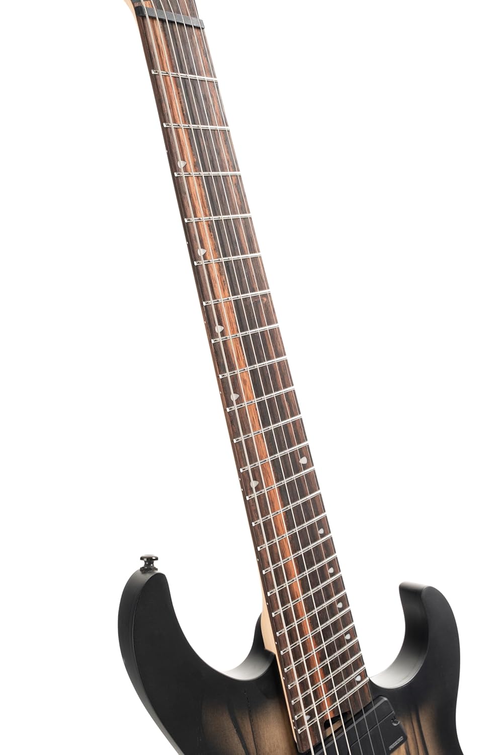 Cort KX507MS-NBB KX Series 7-String Multi-Scale Solid Body Electric Guitar, Pale Moon Ebony