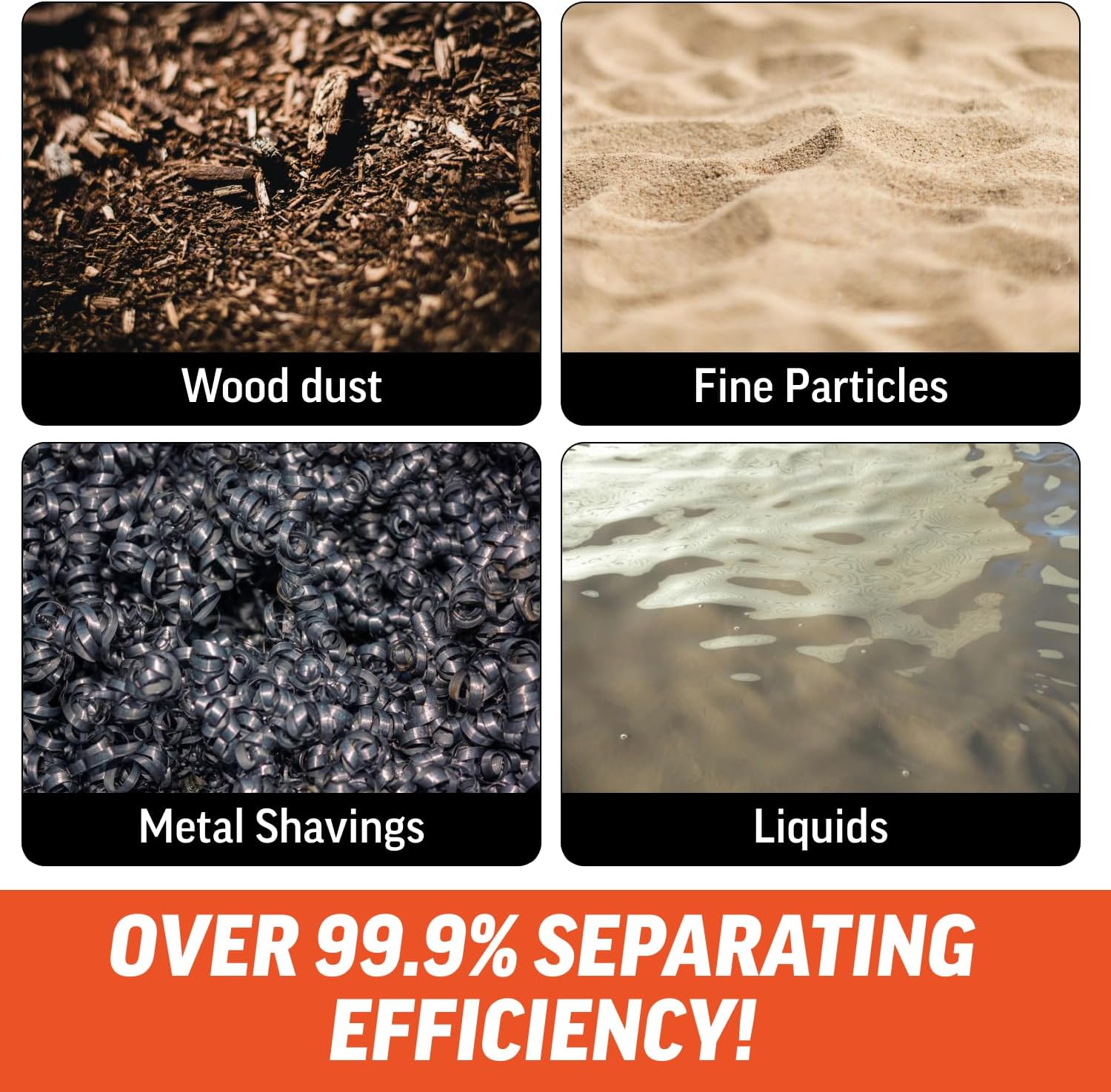 Turbo Bagger Shop Vacuum System – High-Performance Dust Collection System with Accessories for Wet Dry Vacuum System, Great for Shops, Garage, and Workshop, 5.8 Gallon, Ships in 2 Packages