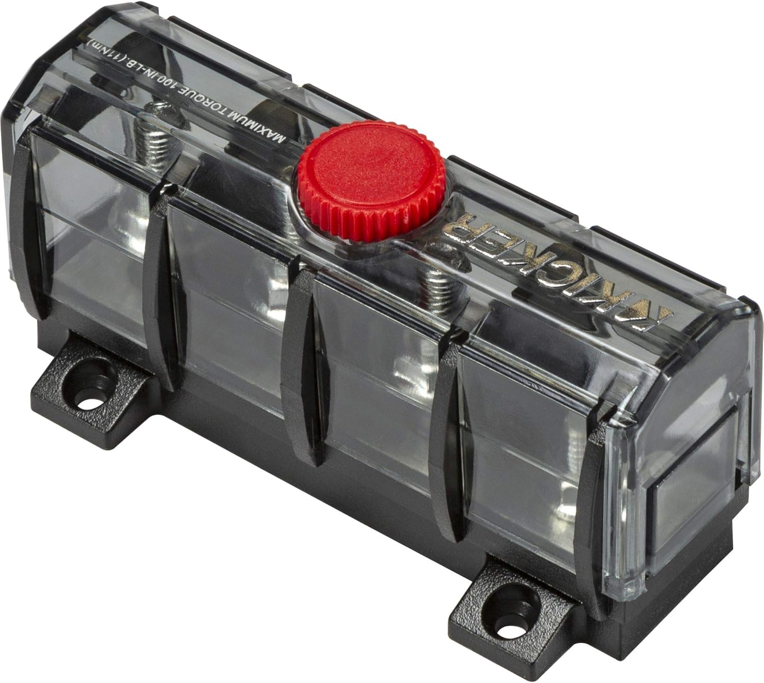 Kicker 47KMFDB3 ABYC Compliant Fuse Holder Distribution Block & 47KMDB3 Ground Distribution Block Bundle