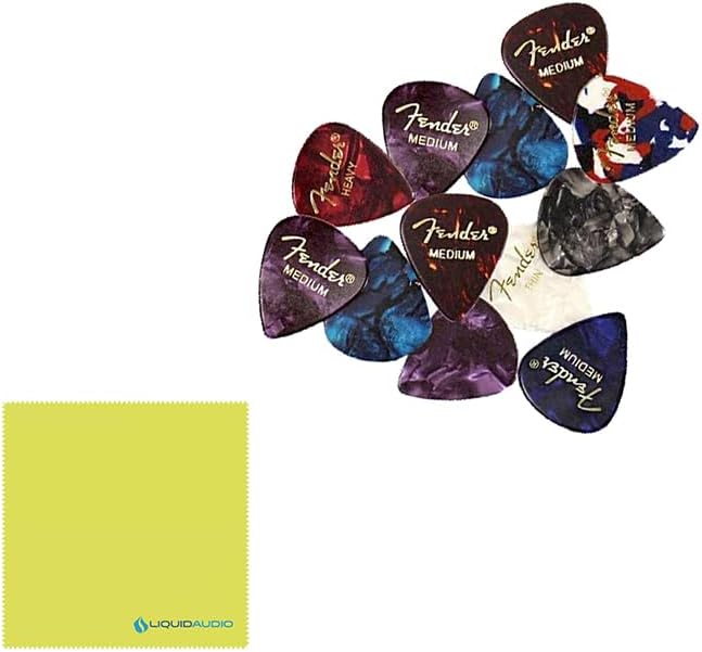 Squier Affinity Series™ Stratocaster®, Indian Laurel Fingerboard, 3-Color Sunburst - 0378000500 Bundle w/ 12-Pack Guitar Pick and Liquid Audio Polishing Cloth