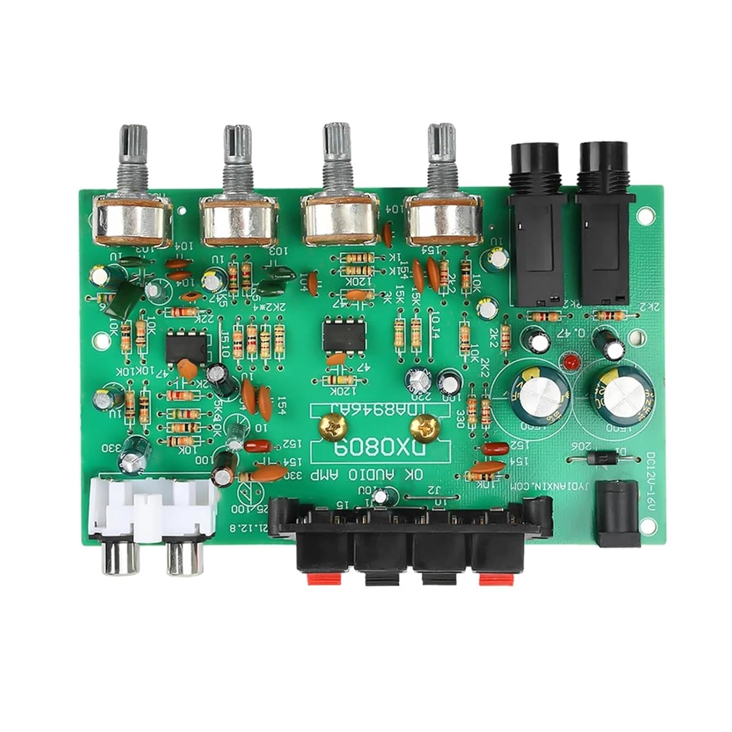 40W*2 Digital Sound Amplifier Board TDA8944/TDA8946 40W+40W 2.0 Channel Audio AMP Module Home Theater Amplifiers(with knob)